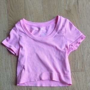 Pink Cropped T-Shirt
